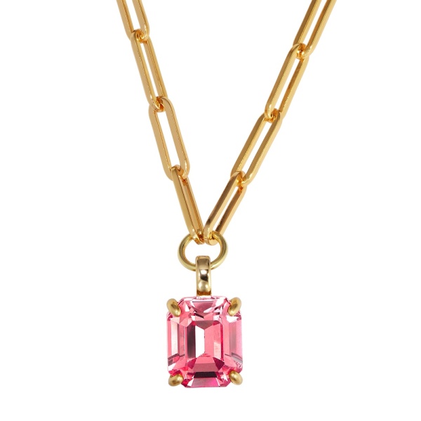 Dyrberg Kern Octa Gold Necklace - Light Rose